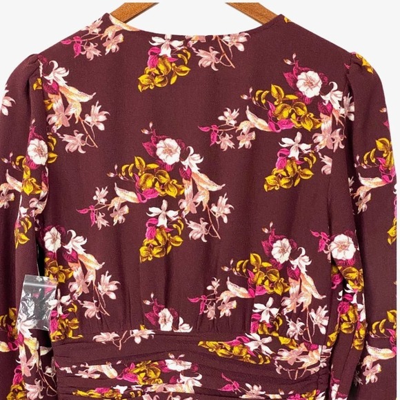 Chelsea 28 Floral Ruched Waist Mini Dress S - Picture 8 of 10